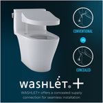 Toto Drake 1.6 gal. Gravity Flush Toilet in Cotton (MW7764736CSG#01)