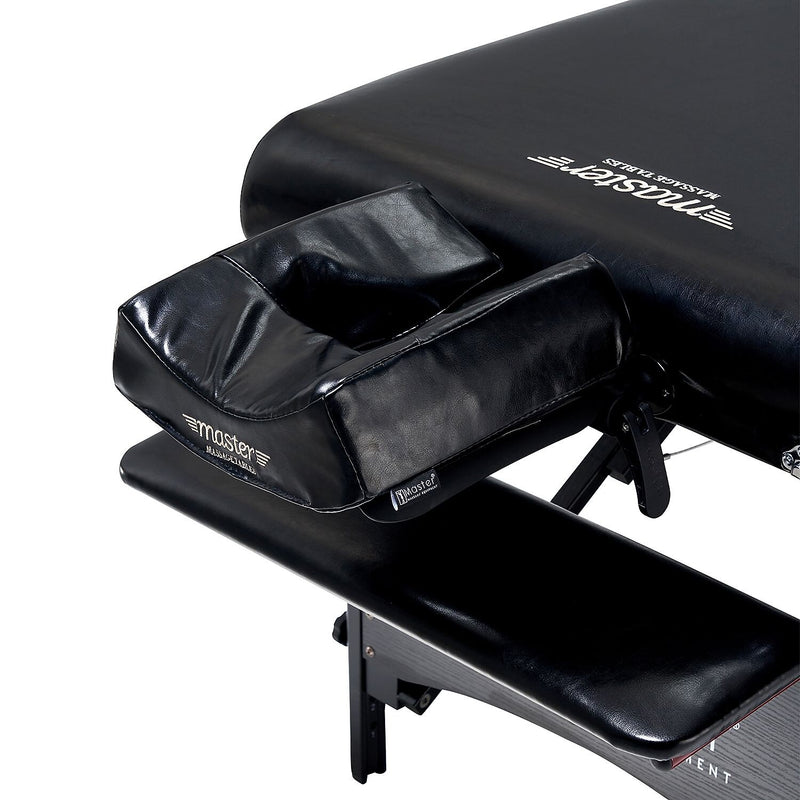 Master Massage 30” Galaxy Therma Top Portable Massage Table with Accessories (Black) (20244)