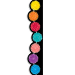 Creative Teaching Press Pom Poms EZ Border, 48', Multicolored, 3/Bundle (CTP10515-3)