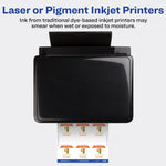 Avery Waterproof Laser/Inkjet Round Labels, 2 1/2" Dia, White, 72 Labels/Pack (22856)