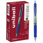 uni-ball Signo RT Gel Pens, Medium Point, 0.7mm, Blue Ink, Dozen (65941)