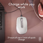 Logitech MX Anywhere 3S Wireless Mouse, Pale Gray (910-006944)