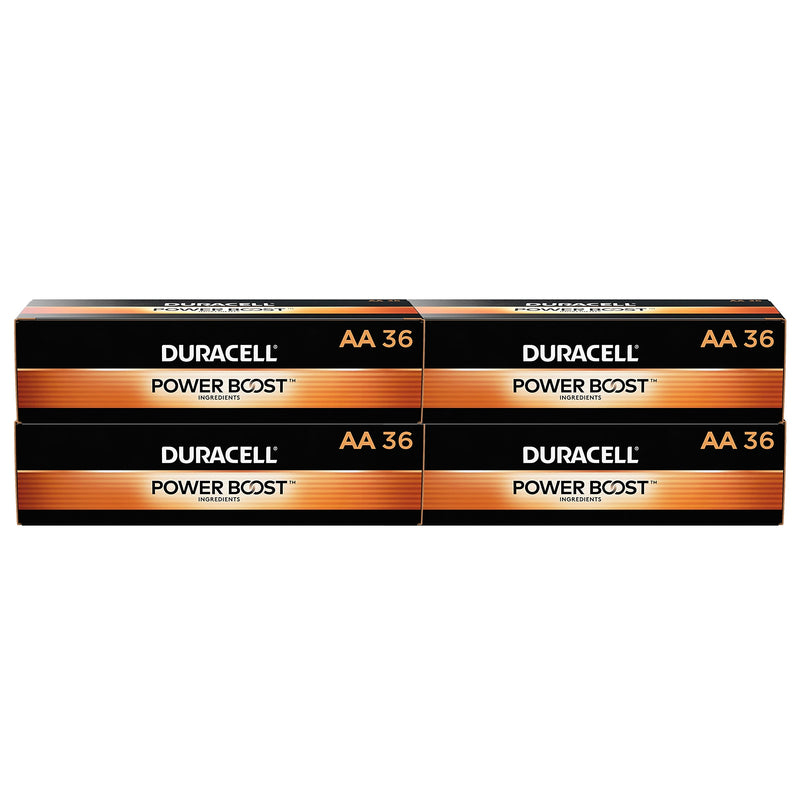Duracell Coppertop AA Alkaline Batteries, 144/Pack (MN15P36)