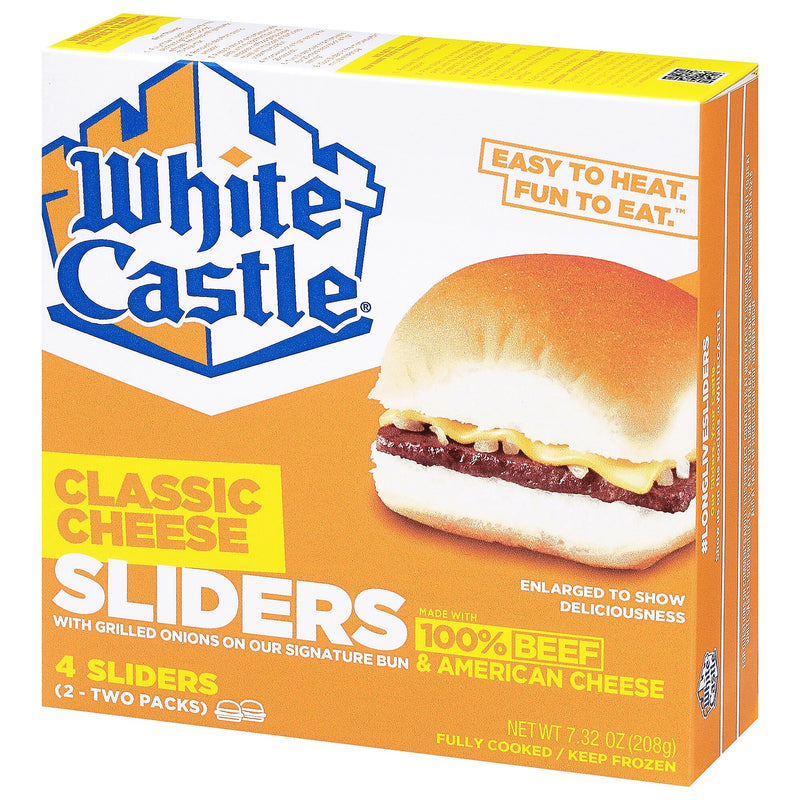 White Castle Individually Wrapped Cheeseburger Slider, 7.32 oz, 24/Pack (220-02477)
