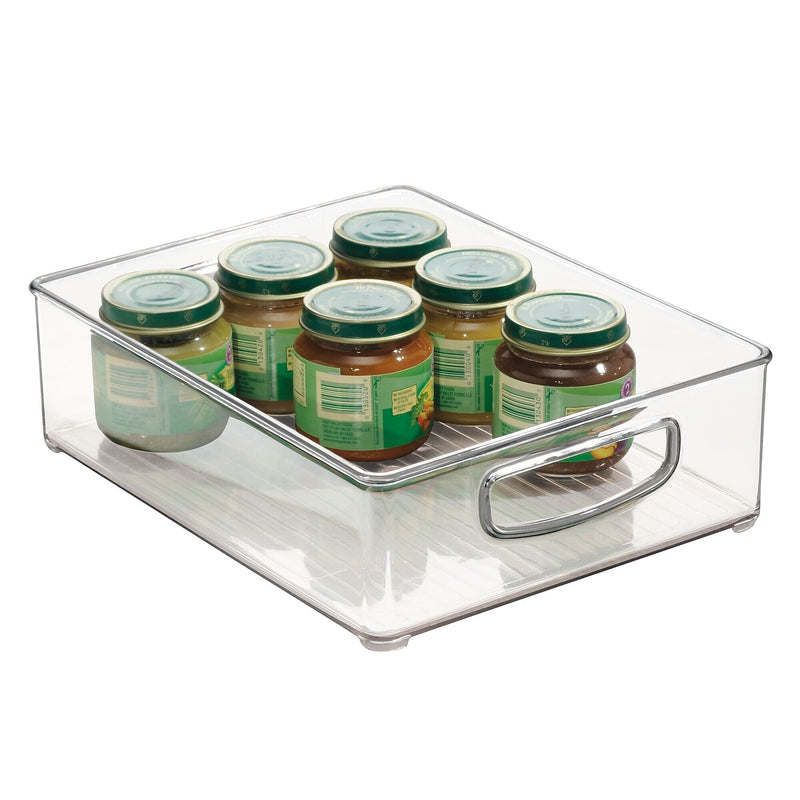 iDESIGN Small Stackable Plastic Storage Bin, Clear (63698)