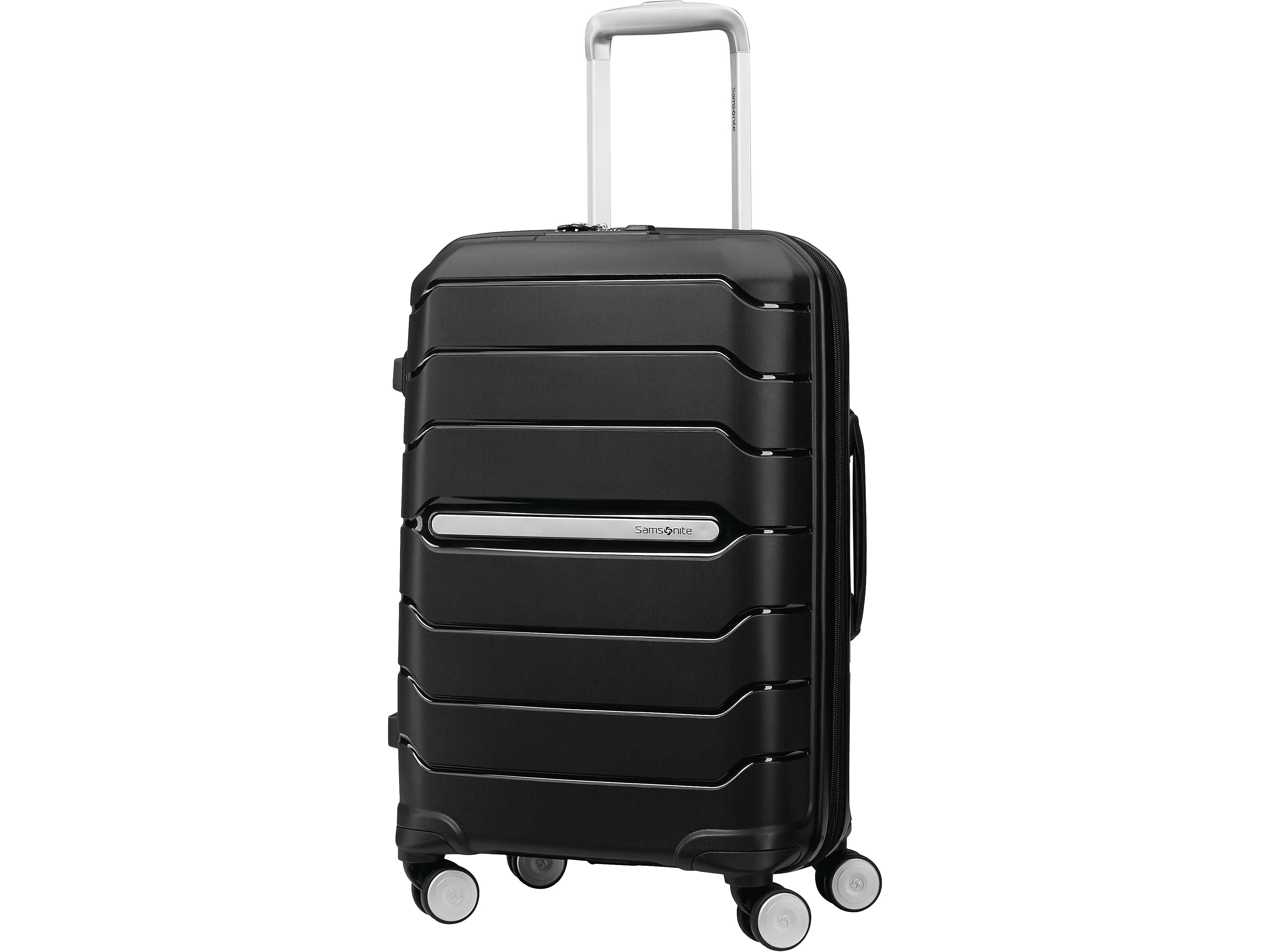 Samsonite Freeform 21.25" Hardside Carry-On Suitcase, 4-Wheeled Spinner, TSA Checkpoint Friendly, Black (78255-1041)