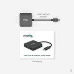 Plugable USB-C to HDMI Adapter, Male to Female/Female, Black (USBC-MSTH2)