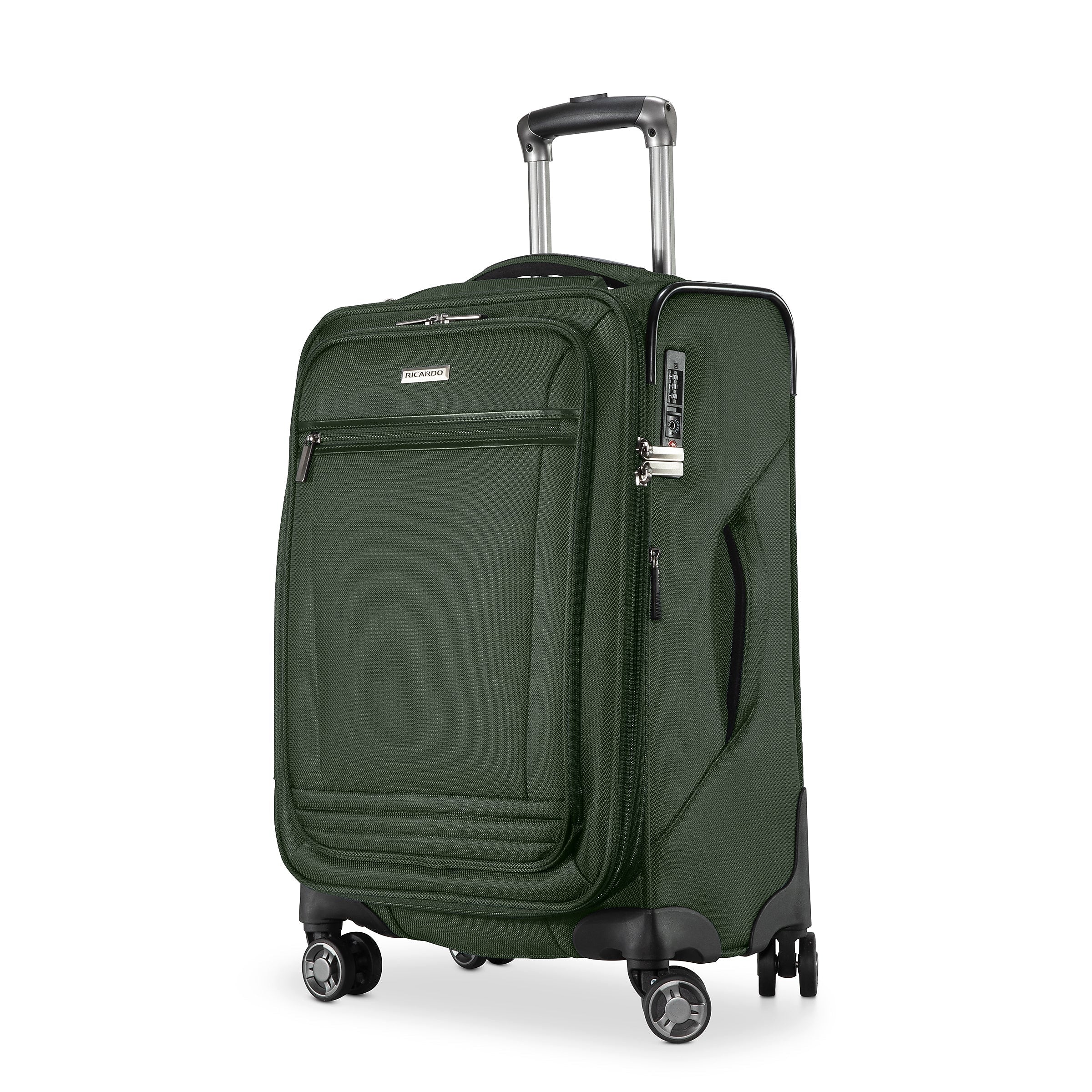 Ricardo Beverly Hills Avalon 22.5" Carry-On Suitcase, 8-Wheeled Spinner, Juniper Green (135-20-380-4WB)