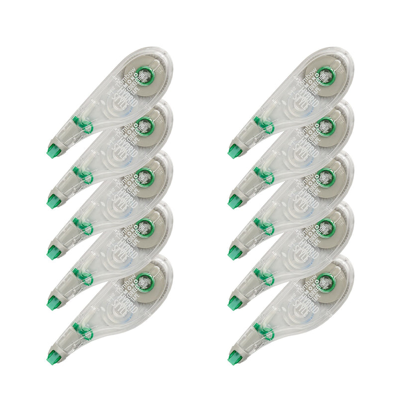 Tombow MONO Hybrid Style Correction Tape, White, 10/Pack (68721)