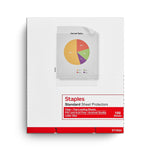 Staples Standard Weight Sheet Protectors, 8.5" x 11", Clear, 100/Box (10524)