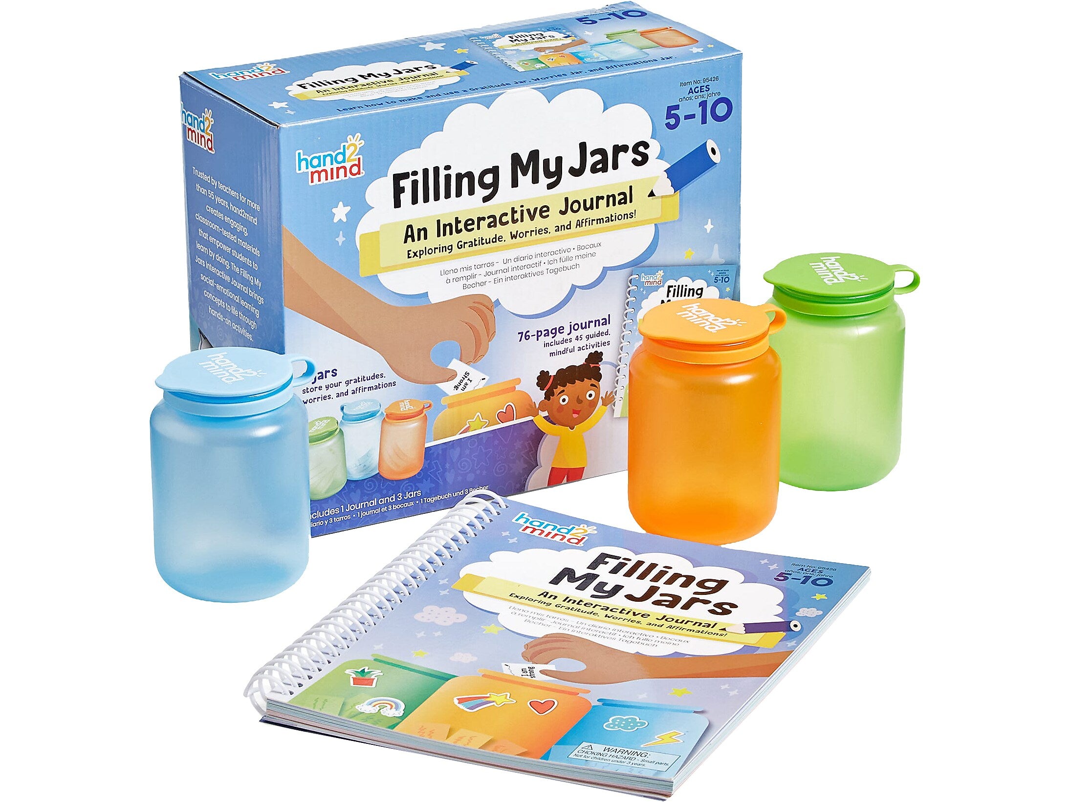 hand2mind Filling My Jars Interactive Journal, Multicolor (95426)