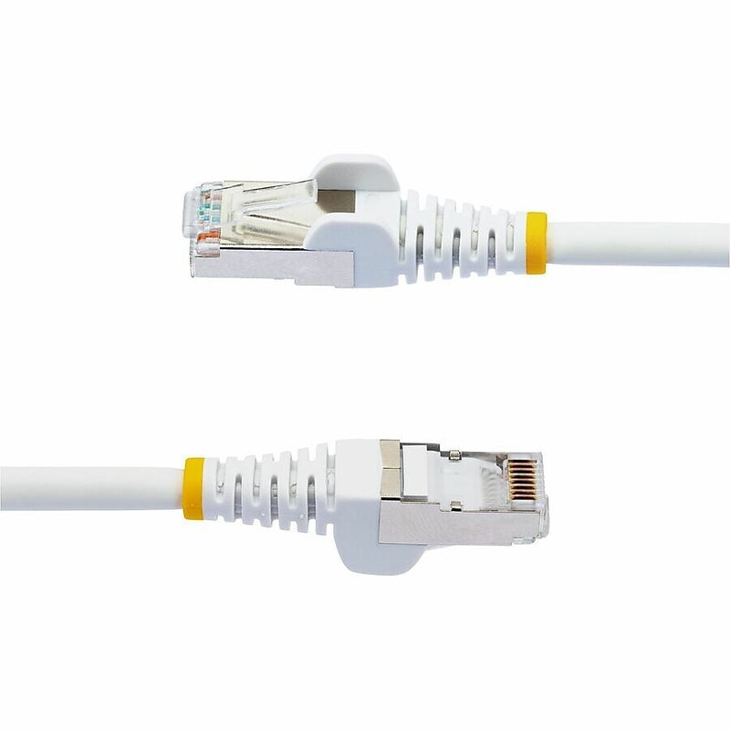 StarTech 100 ft. CAT-6a Ethernet Cable, 27AWG, White (NLWH-100F-6A-PATCH)