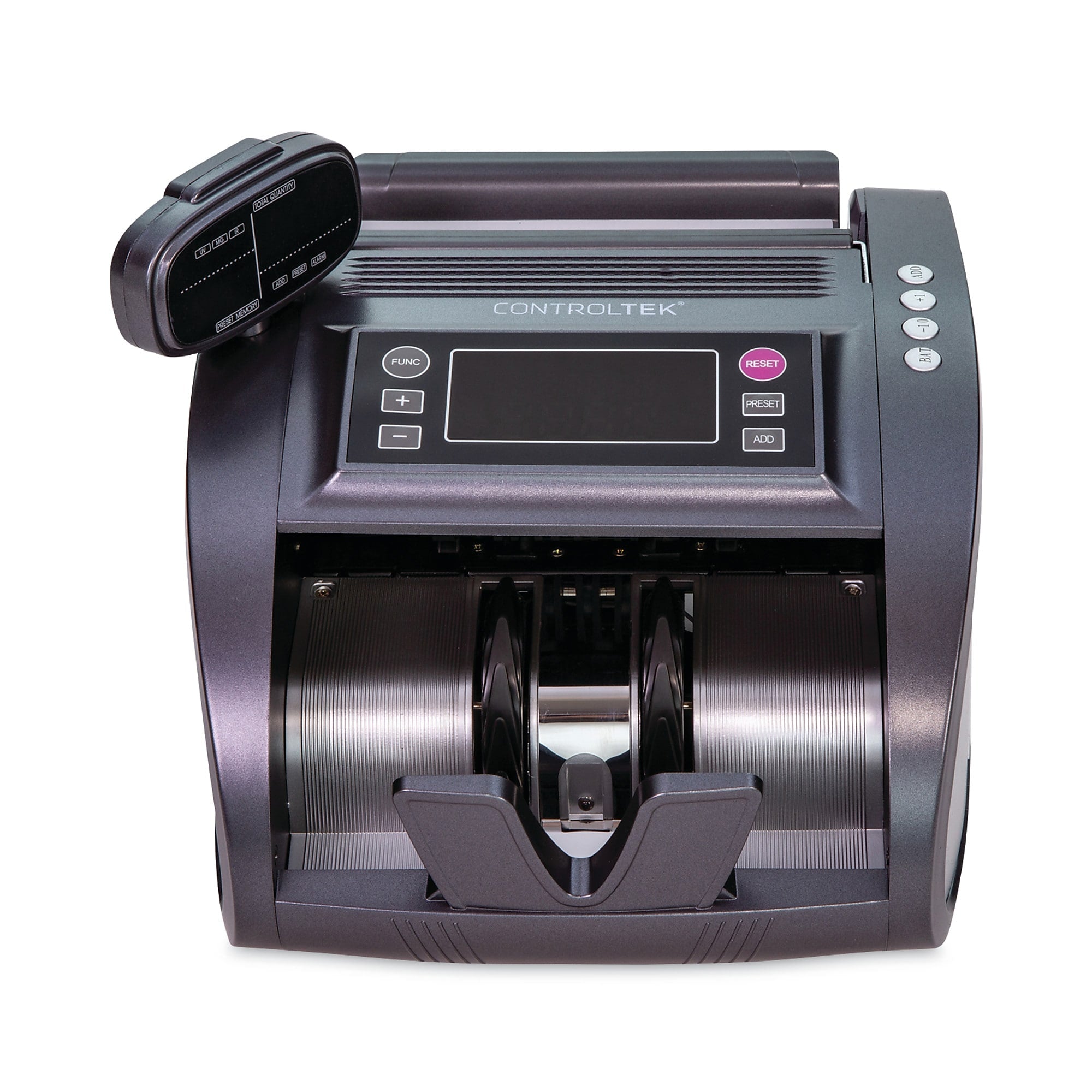 CONTROLTEK® Bill Counter, 1,200 Bills/min, 11.41 x 9.45 x 8.66, Gray