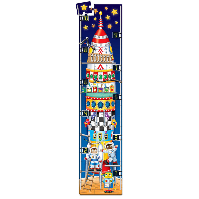 The Learning Journey 51-Piece Long & Tall Puzzles 123 Rocketship (LJI434284)