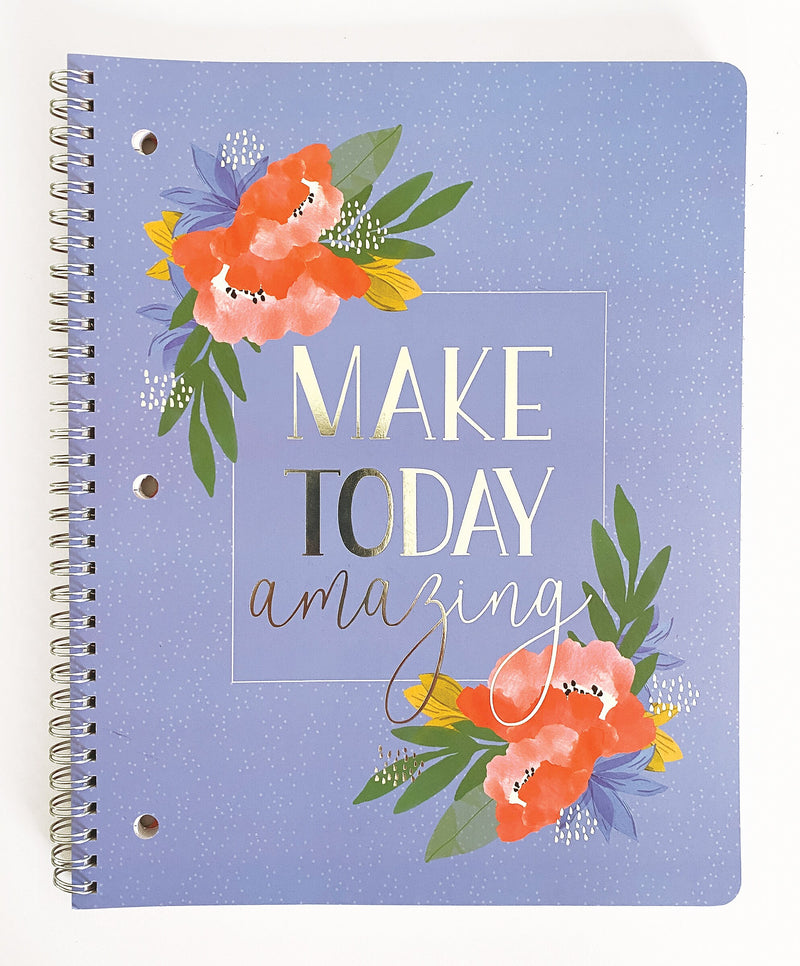 Carolina Pad Silver Lining 1-Subject Notebook, 8.5" x 10.5", College-Ruled, 80 Sheets (00001)