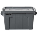 Rubbermaid Commercial BRUTE Tote with Lid, 14 gal, 27.5" x 16.75" x 10.75", Gray (9S30GRAEA)