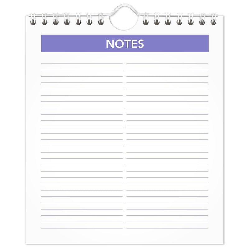 2026 AT-A-GLANCE 6.5" x 7.5" Monthly Wall Calendar, White/Purple (PM5-28-26)