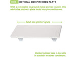 Champion Sports Baseball Pitcher's Plate, White (BH83)