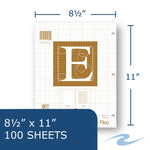 Roaring Spring Paper Products Engineer Calculation Graph Pad, 8.5" x 11", Graph Ruled, Manila, 100 Sheets/Pad (95182)