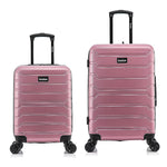 InUSA Trend 2-Piece Hardside Spinner Luggage Set, TSA Checkpoint Friendly, Rose Gold (IUTRE0SM-ROS)