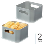 iDESIGN Medium Stackable Plastic Storage Bin, Gray (29212M2)
