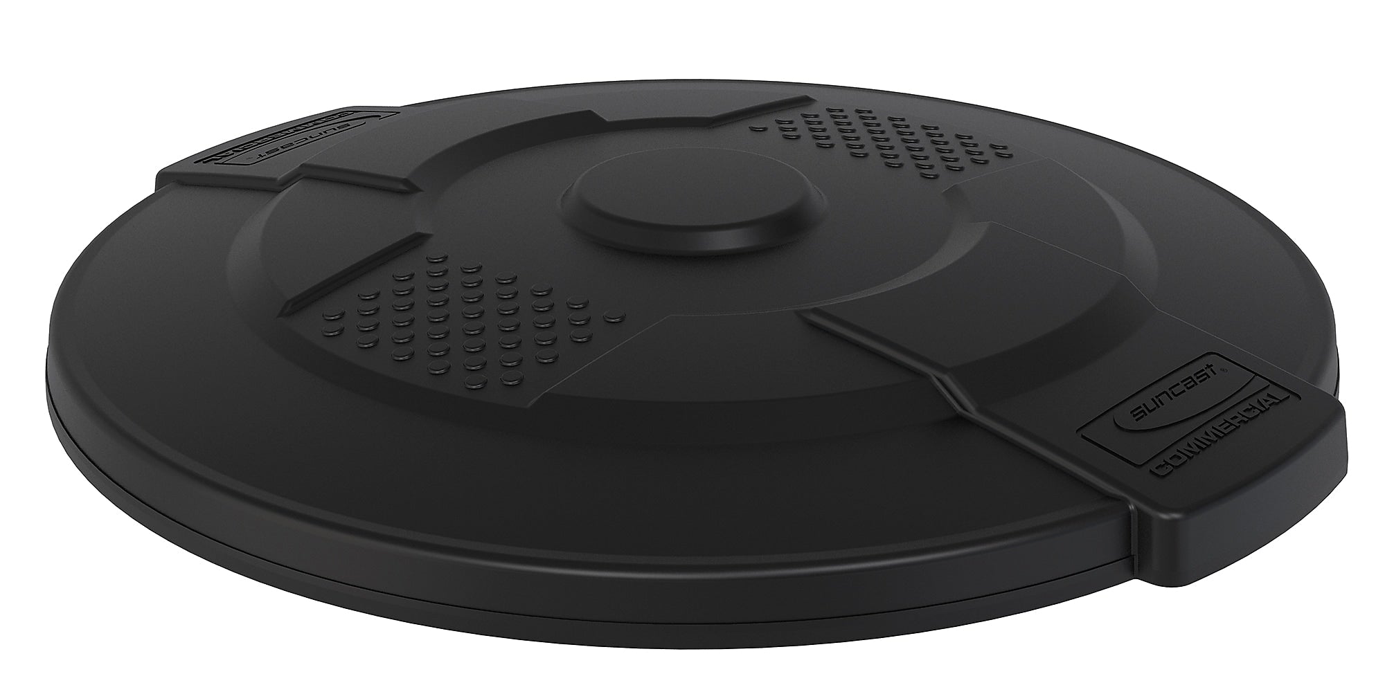 Suncast Trash Can Lid, 32 gal., Round, Black (SUATCU44GLIDD)