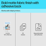 HP Picture Stickers, 4" x 6", 25 Sheets/Pack (8L1U8A)