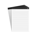 TRU RED™ Notepad, 8.5" x 11.75", Narrow Ruled, White, 50 Sheets/Pad, 6 Pads/Pack (TR57378)
