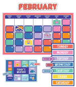 Carson Dellosa Education We Stick Together Calendar Bulletin Board Set, 163/Pack (110586)