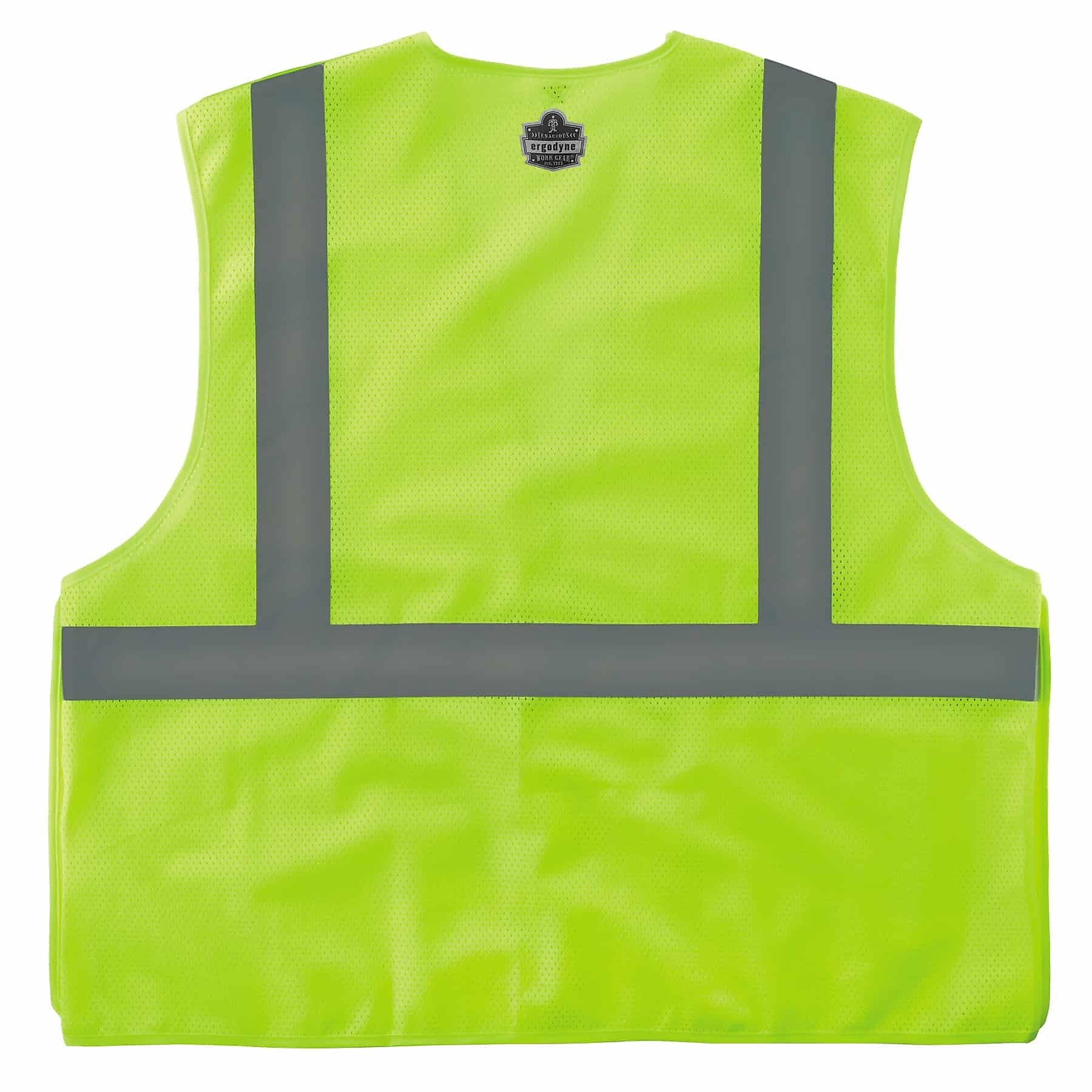 Ergodyne GloWear 8215BA High Visibility Sleeveless Safety Vest, ANSI Class R2, Lime, 4X/5X (21079)