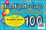 Barker Creek 100th Day Recognition Awards, 8.5" x 5.5”, Multicolored, 30/Pack (LL426)