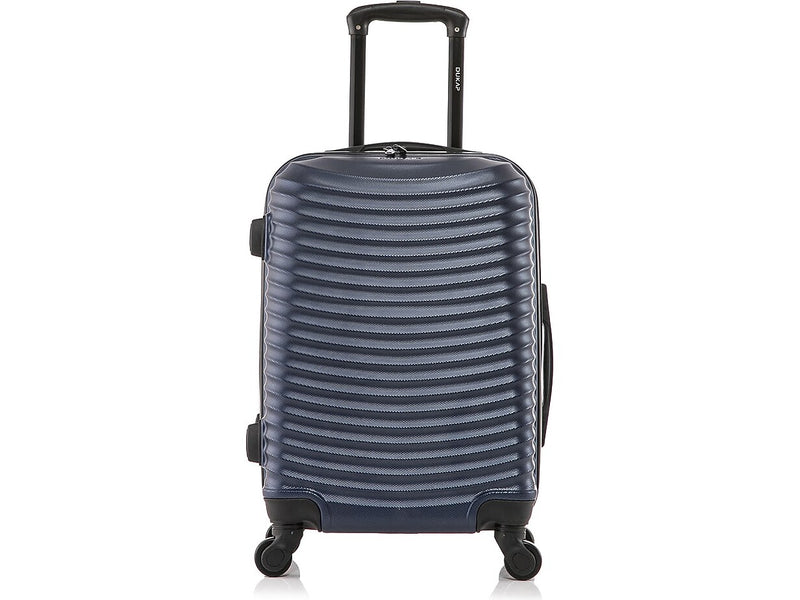 DUKAP Adly 20" Hardside Suitcase, 4-Wheeled Spinner, TSA Checkpoint Friendly, Navy Blue (DKADL00S-BLU)