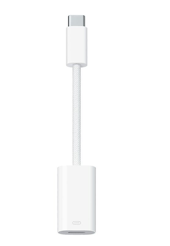 Apple USB-C to Lightning Power Adapter, Female to Male, White (MUQX3AM/A)