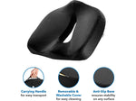 Mount-It! Ergo Collection Memory Foam Premium Comfort Seat Cushion, Black (MI-1103)