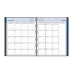 2026 Blue Sky Passages 8.5" x 11" Calendar Year Weekly & Monthly Planner, Plastic Cover, Gray (100009-26)