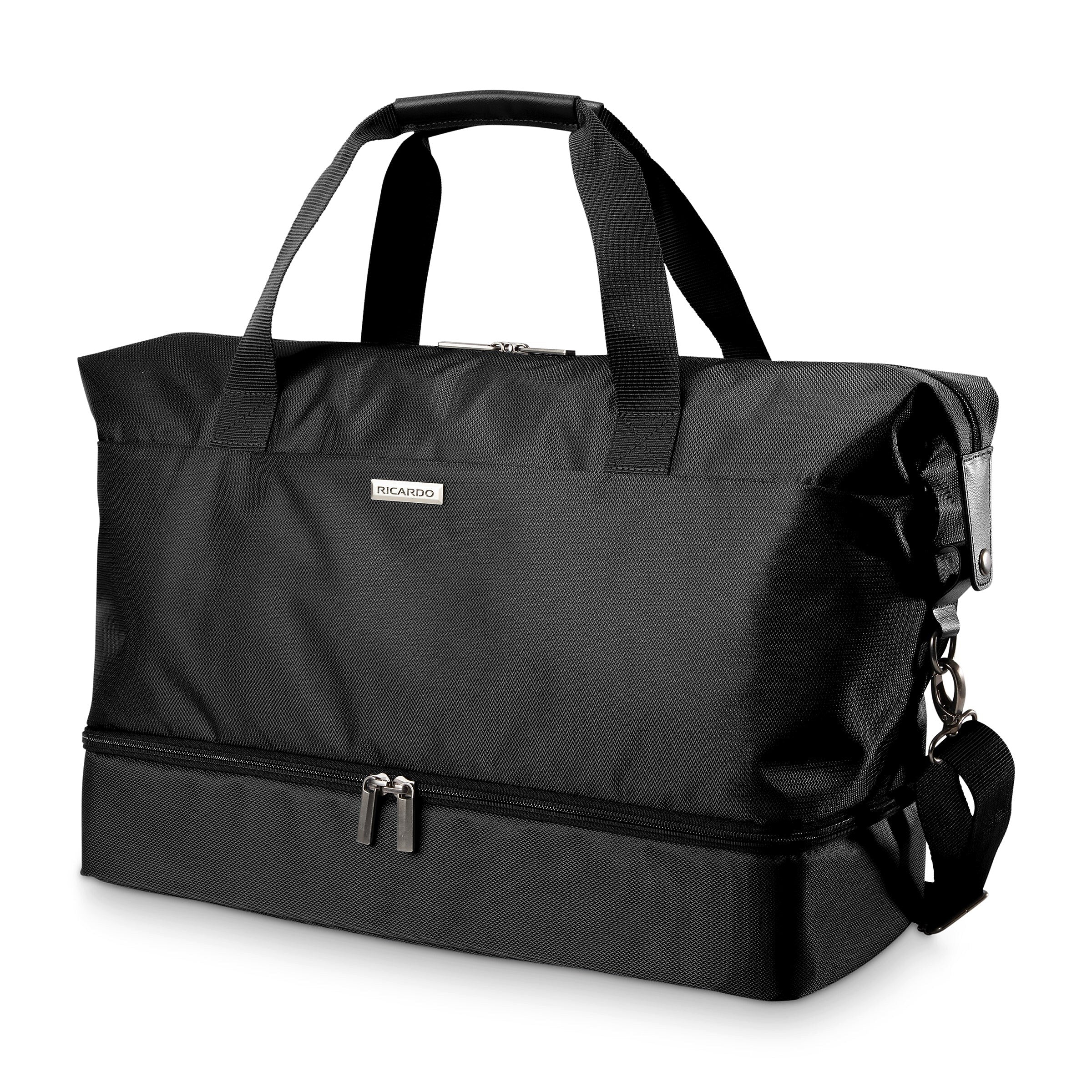 Ricardo Beverly Hills Avalon 22.5" Polyester Carry-On Weekender Duffel, Black (135-19-001-DFL)