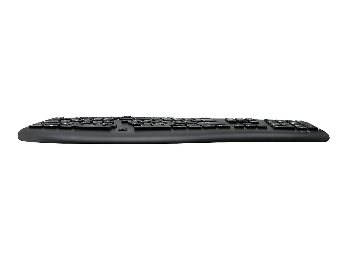 Adesso Tru-Form Media Ergonomic Keyboard, Black (AKB-160UB)