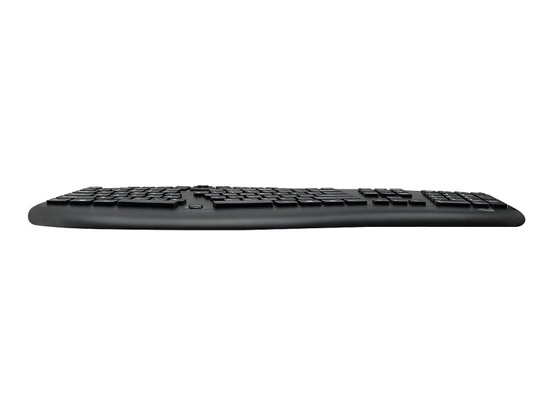 Adesso Tru-Form Media Ergonomic Keyboard, Black (AKB-160UB)