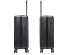 InUSA Drip 24" Hardside Suitcase, 4-Wheeled Spinner, TSA Checkpoint Friendly, Black (IUDRI00M-BLK)