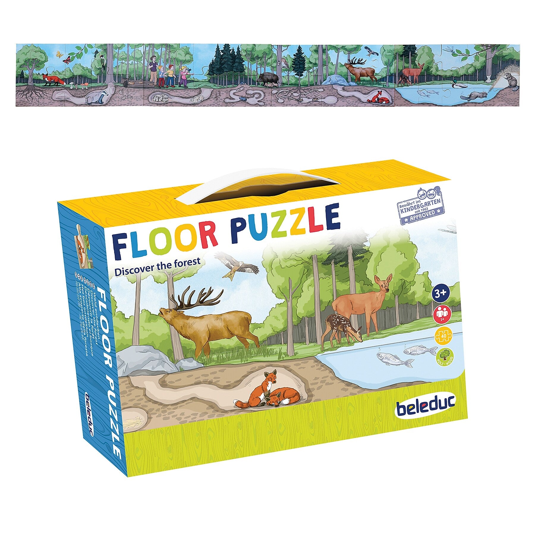 Beleduc Discover 40 Piece The Forest Floor Puzzle (PLWB16210)