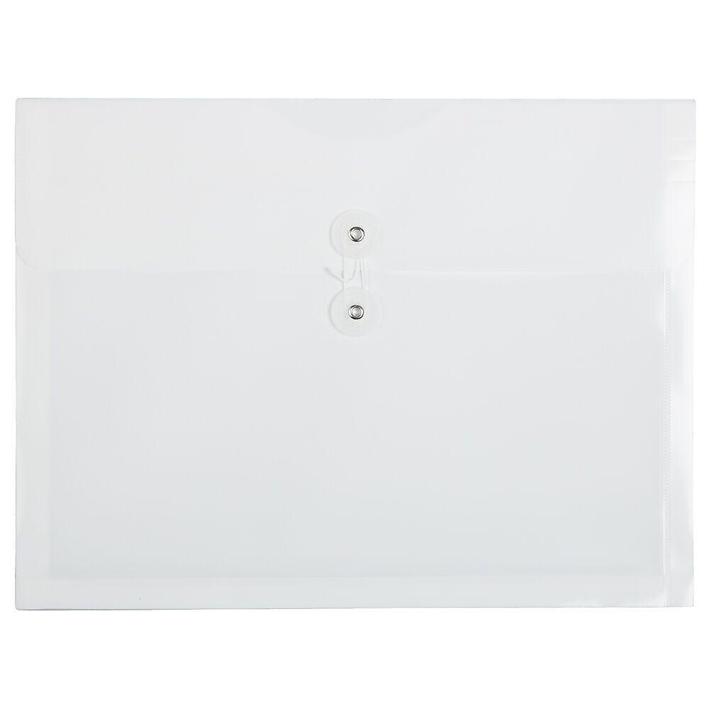 JAM Paper Premium Plastic Document File, Letter, White, 3/Pack (218B1WHX3)