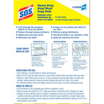S.O.S CloroxPro Heavy Duty Steel Wool Soap Pads, Multicolored, 15 Pads/Pack (88320)