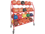 Champion Sports Deluxe Pro Basketball Cart, Red (BRCPRO)