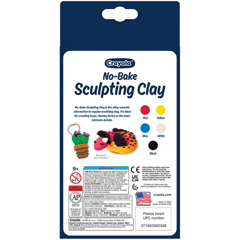 Crayola Sculpting Clay, Assorted Colors, 5/Pack (BIN570230)
