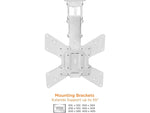 Mount-It! Full-Motion Motorized Ceiling TV Mount, 66 Lbs. Max. (MI-4223W)