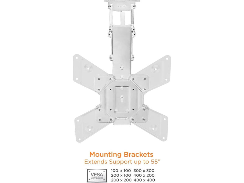 Mount-It! Full-Motion Motorized Ceiling TV Mount, 66 Lbs. Max. (MI-4223W)