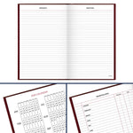 AT-A-GLANCE 2026 Hardcover Diary, 7.75" x 12", Ruled, Red (SD376-13-26)