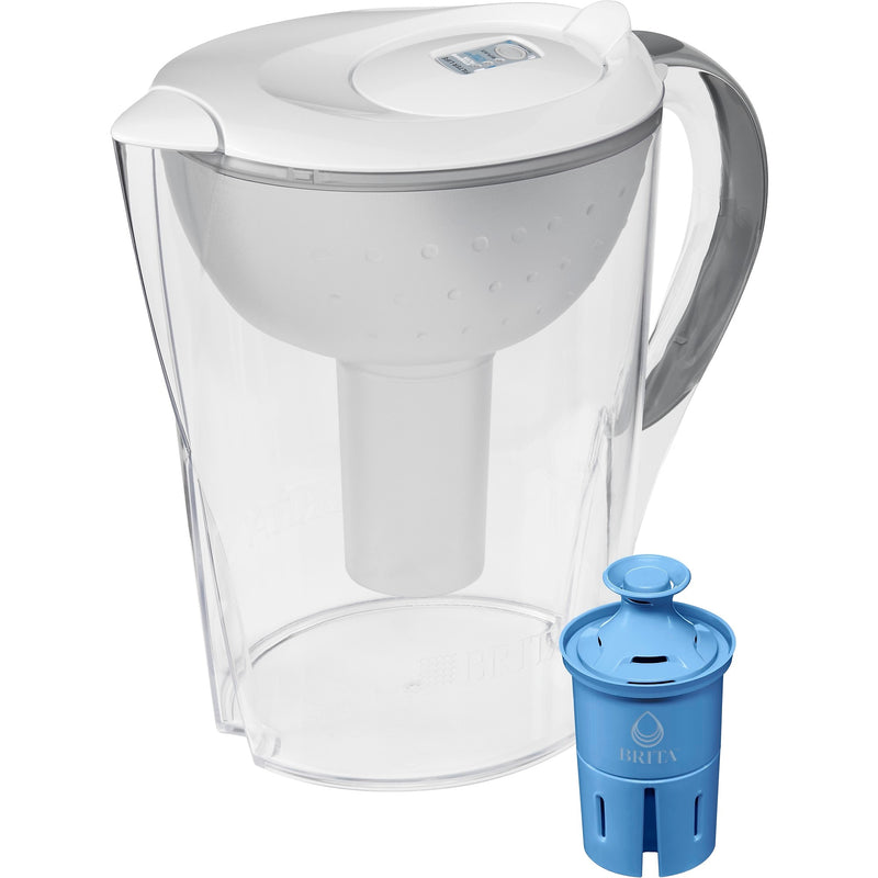 Brita Large 10 Cup Pacifica White Water Filter Pitcher withFilter (36515)