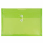 JAM Paper Premium Plastic Document File, 1 Pocket, Legal, Lime Green, 3/Pack (219B1ligrx3)