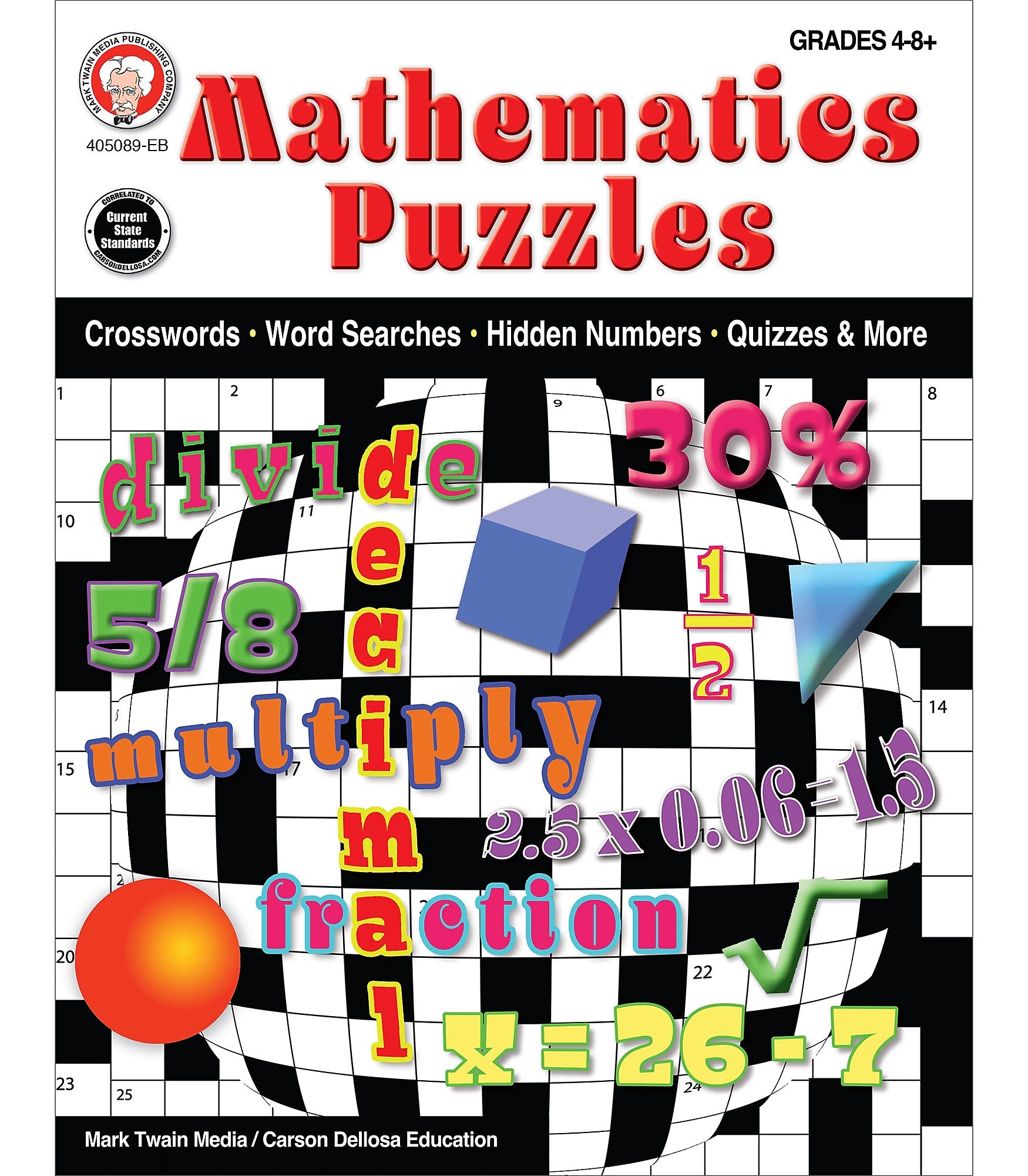 Carson Dellosa Mathematics Puzzles Workbook